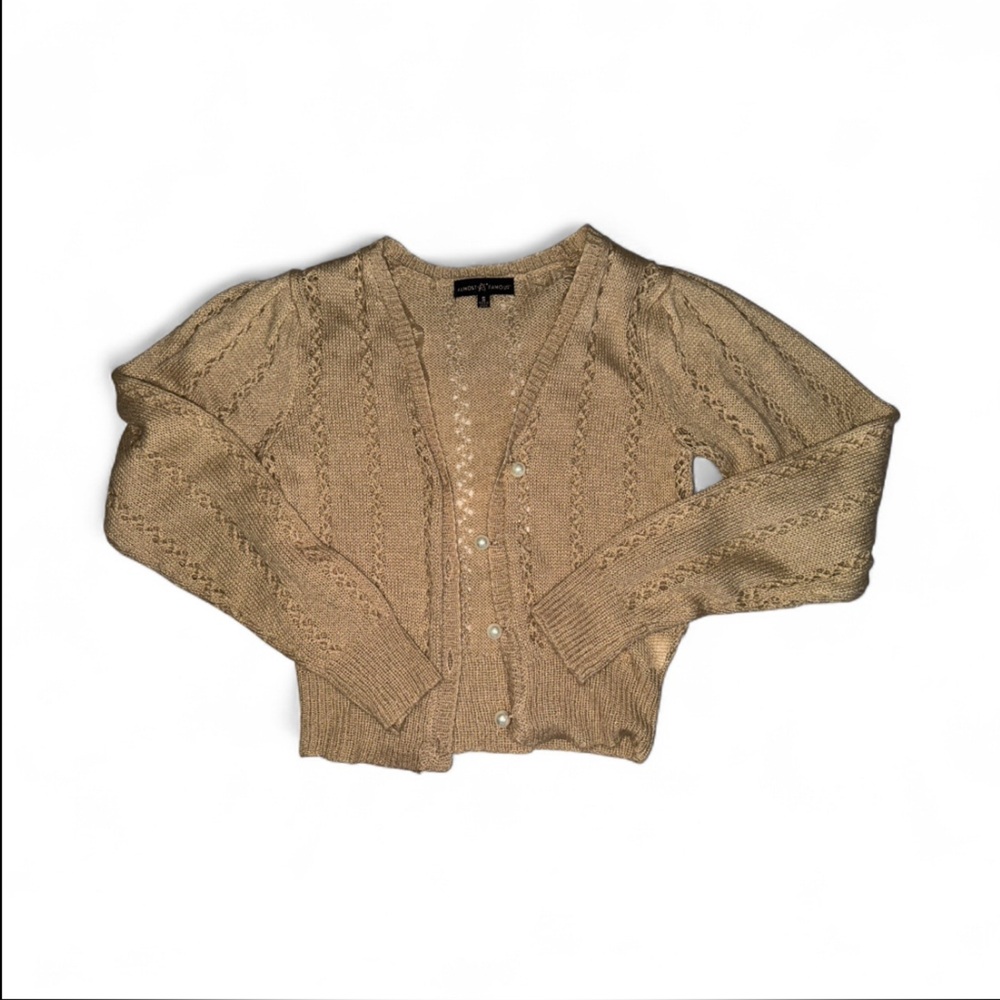 Almost Famous Tan Cardigan Sweater